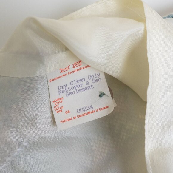 Vintage Floral Boho Embroidered Tapestry Vest Button Up White Small - Picture 13 of 13